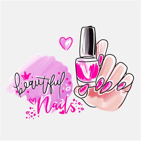 manos uñas vector|Imágenes libres de regalías de Nails manicure vector.